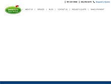 Tablet Screenshot of greenkingspray.com